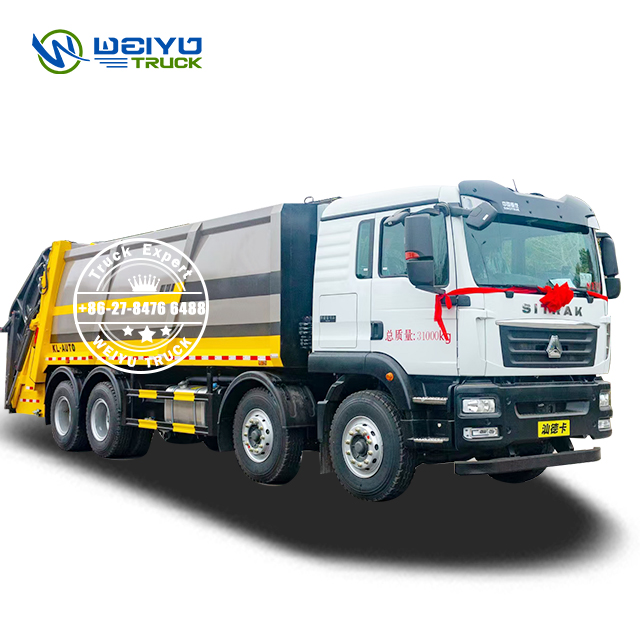 HOWO 8X4 25m3 Camion compacteur d'ordures d'assainissement urbain