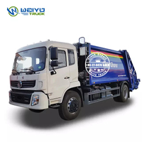 DONGFENG 10 tonnes Camion à ordures compressé de recyclage des déchets de la ville 