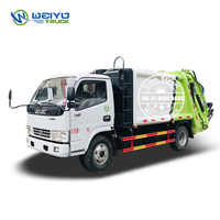 Dongfeng 6cbm petit camion compacteur de déchets solides à haute fiabilité