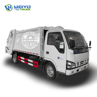 ISUZU 6 CBM TS16949 Camion compacteur de déchets d'élimination des déchets
