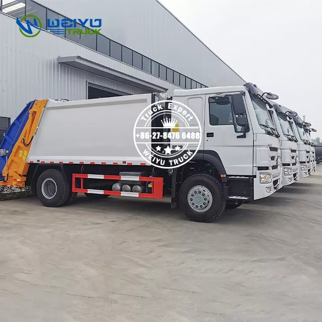Sinotruk HOWO 4x2 280HP EURO-4 14 CBM Camion d’assainissement à ordures comprimé