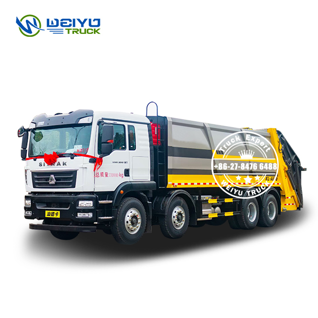 HOWO 8X4 25m3 Camion compacteur d'ordures d'assainissement urbain