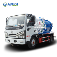 Dongfeng 5 000 litres Camion d'aspiration des eaux usées de nettoyage automatique 