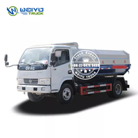 Dongfeng 5CBM camion à ordures d'élimination des déchets avec système de chargement hydraulique 