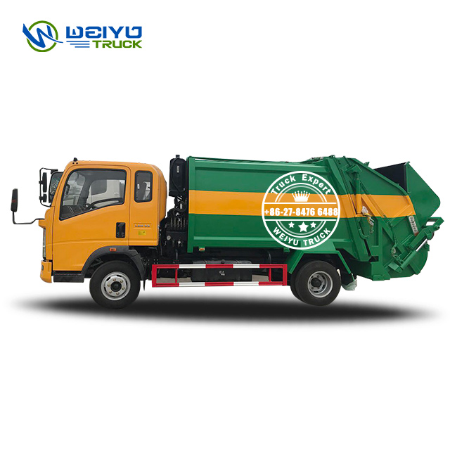 HOWO 8 CBM EPA Camion compacteur de déchets d'assainissement 